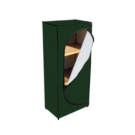 Sapateira Pequena Zíper Organizadora Calçados Corino - Verde Musgo