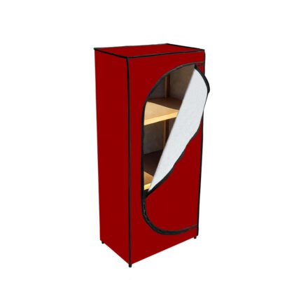 Sapateira Pequena Zíper Organizadora Calçados Corino - Vinho